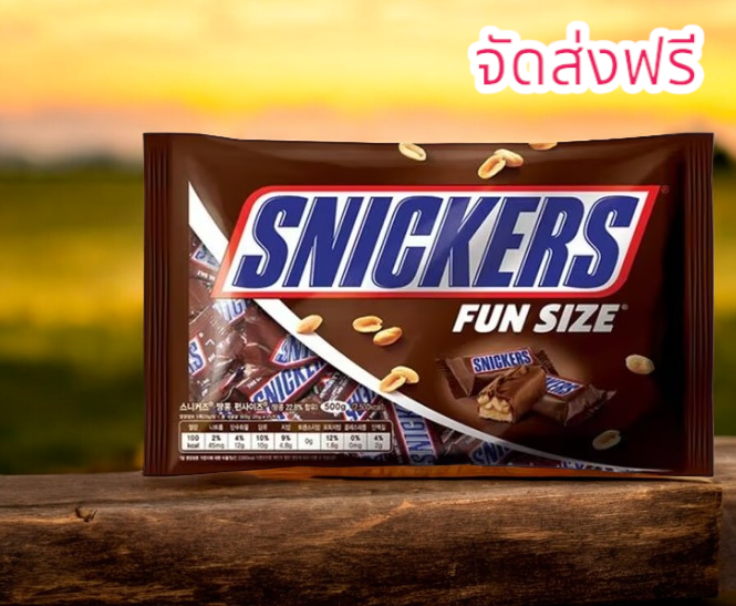 Snickers peanut funny size 500 g x 1p จัดส่งฟรี